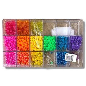 🌈  MULTiCOLOR BEADS 🌈 PLUS BEAD STORAGE ORGANIZER 🌈